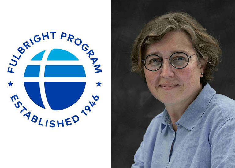 Logotypen för Fulbright program. Foto på Anna Näslund