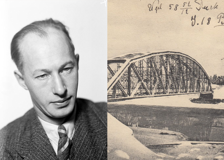 Eyvind Johnson och Hedenbron i Boden