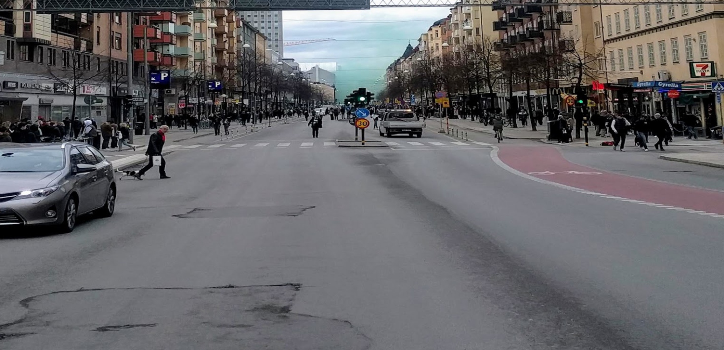 Gatubild från Södermalm i Stockholm