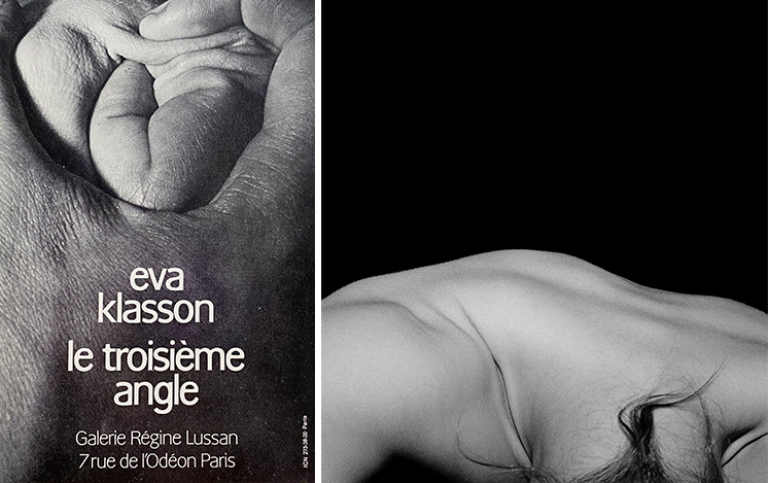 Vernissagekortet (c) Tony Corsin/Birth Editions. verk ur Le troisième angle (c) Eva Klasson