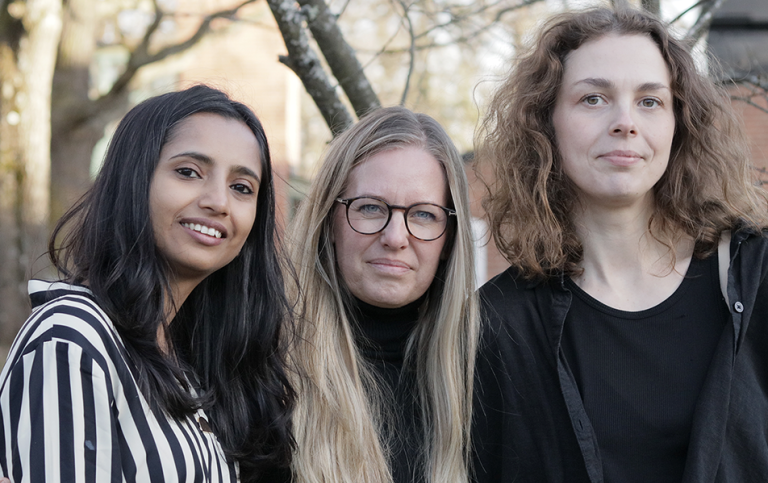 Harita Raval, Anneli Blomqvist and Beatrice Hansen.