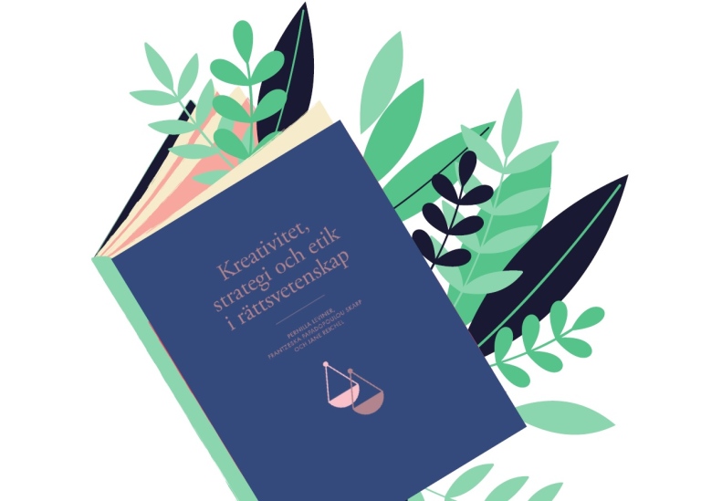 illustration med boken och blad