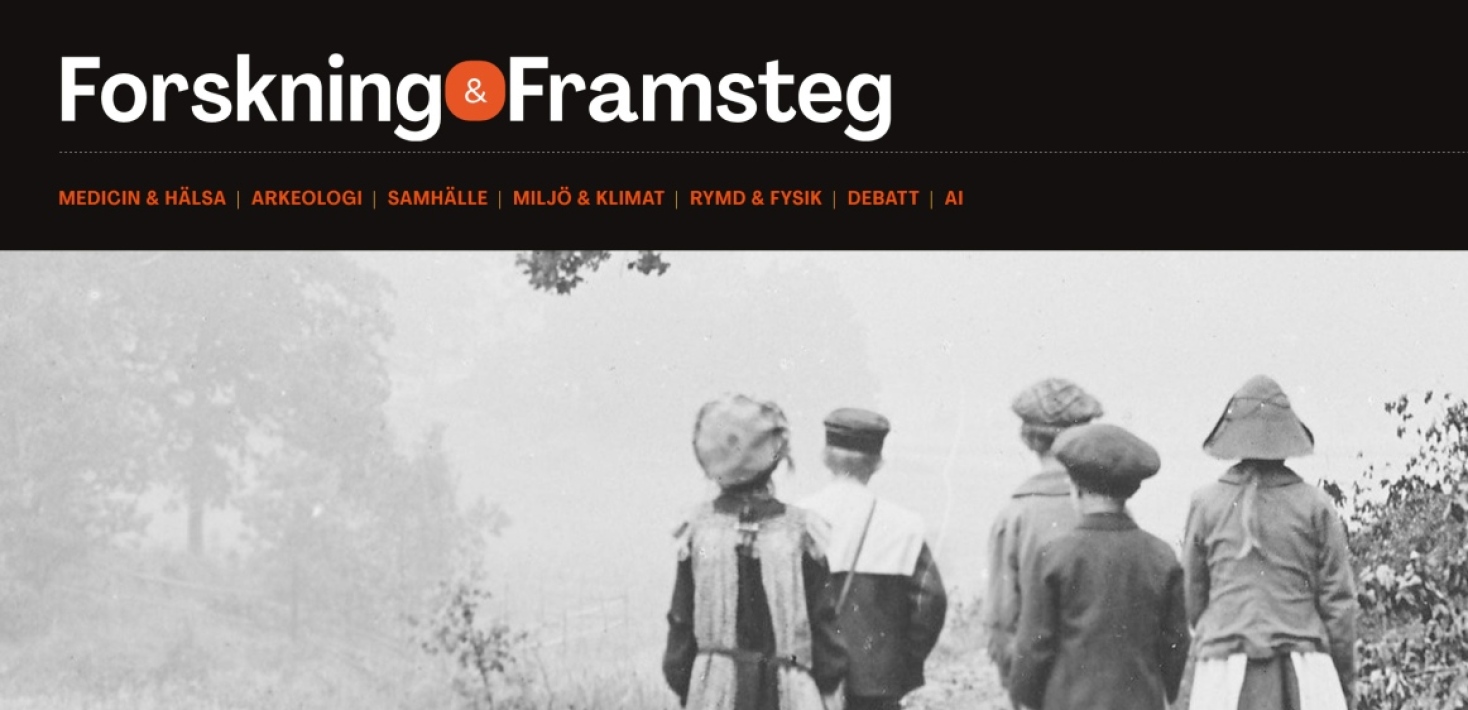 Snippet from Forskning & Framstegs website