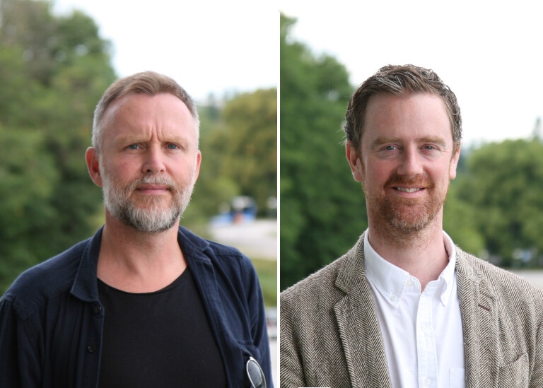 Andrew Byerley and Dominic Power, researchers at the Department of Human Geography.