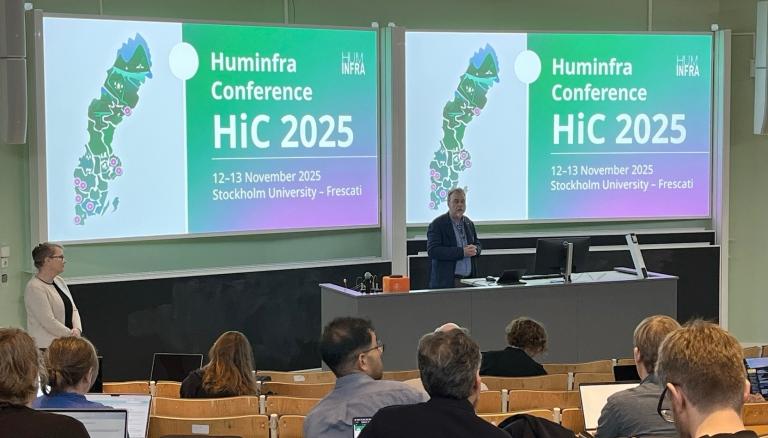 Huminfra's director Marianne Gullberg, professor of psycholinguistics at Lund University, and Harko
