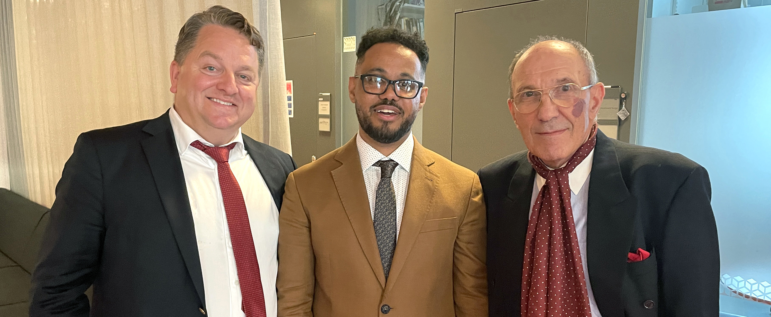 Fredrik Blix, Elias Seid och Oliver Popov, DSV.