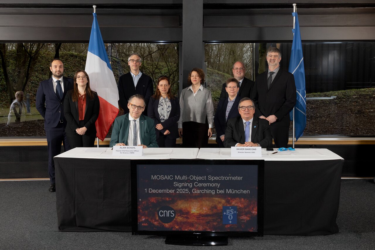 The MOSAIC project team at the signing ceremony.