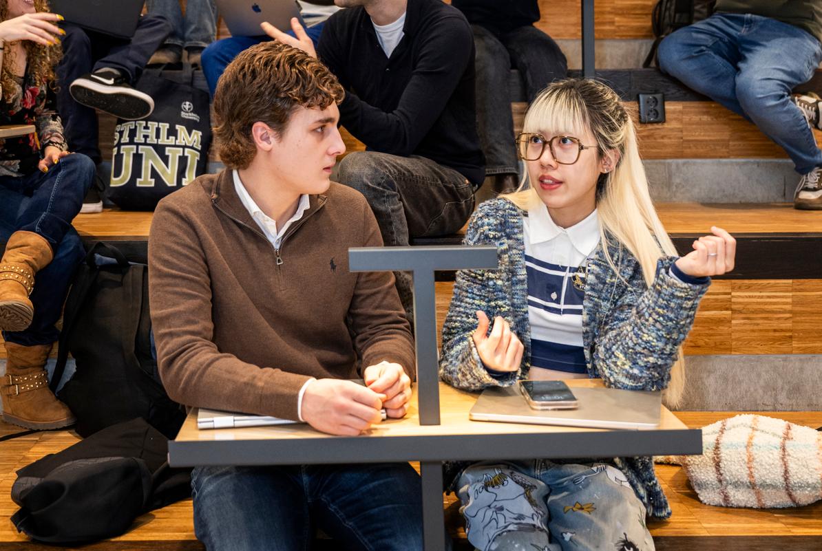 Studenter på Frescati Stockholms universitet.