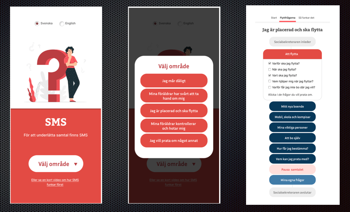 Genrebild: Prototyp till en app som tagits fram i forskningsprojektet utifrån ungdomars önskemål.