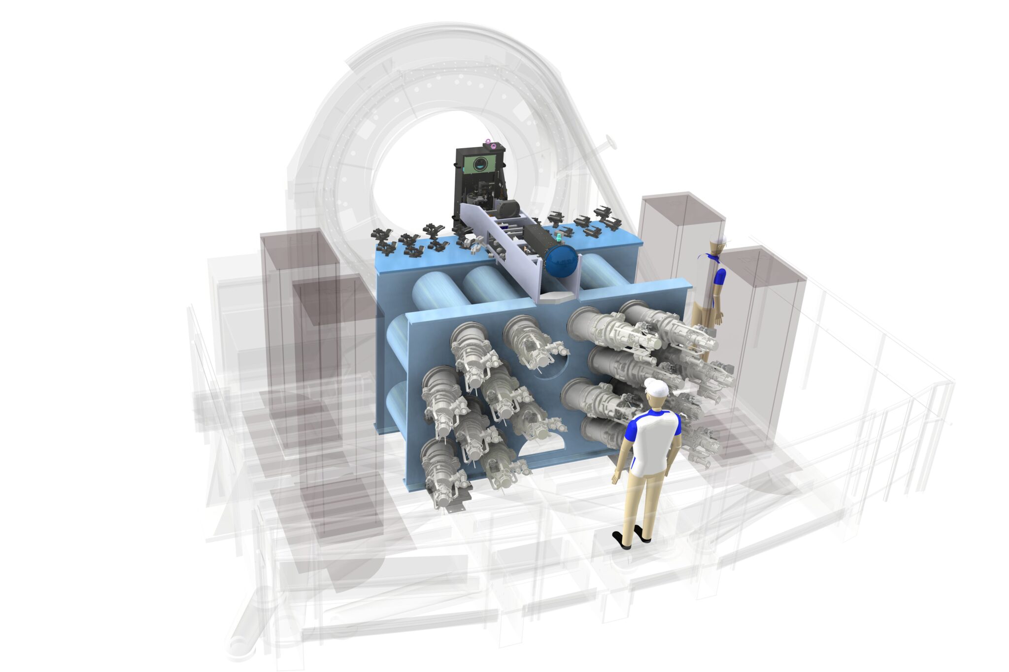 Artist's impression of the BlueMUSE instrument at VLT.