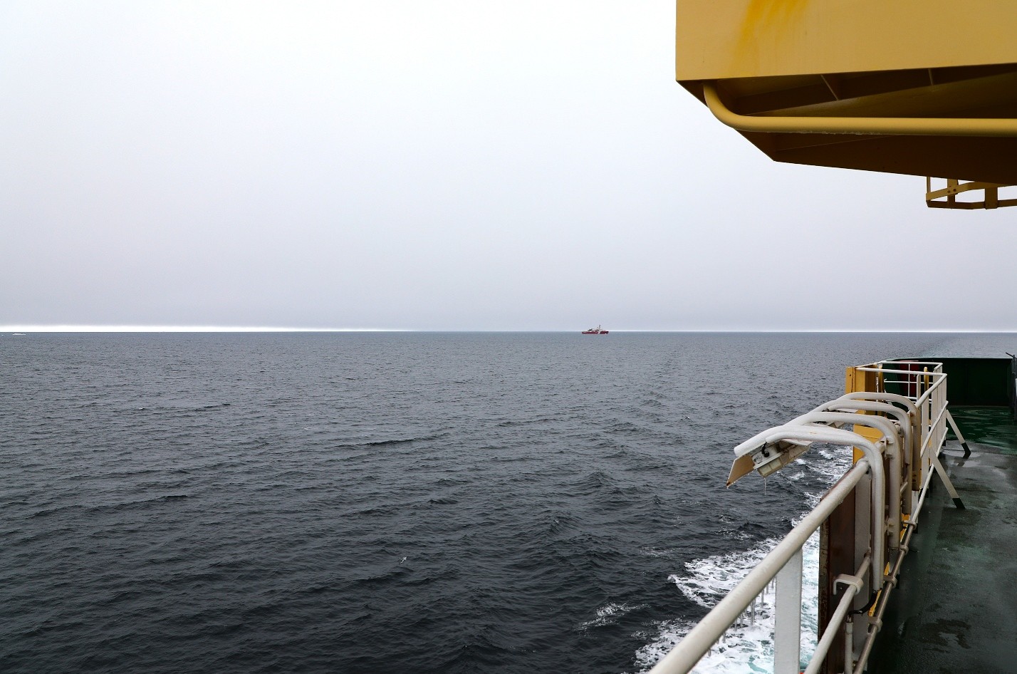 Image: Vast areas of open water surround Oden on its voyage to the north.