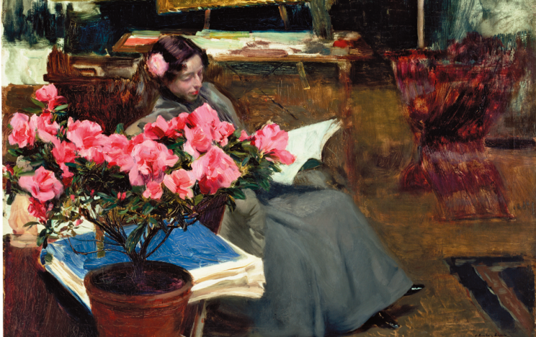 Clotilde en el estudio av Joaquín Sorolla, CC BY-SA 4.0 via Wikimedia. Foto: Museo Sorolla