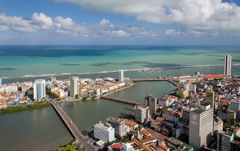 Pontes do Bairro do Recife Antigo. Brasilien. Foto: copagov, Wikimedia
