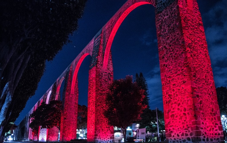 Acueducto Querétaro, México. Foto: icastaneda, CC BY-SA 4.0, Wikimedia