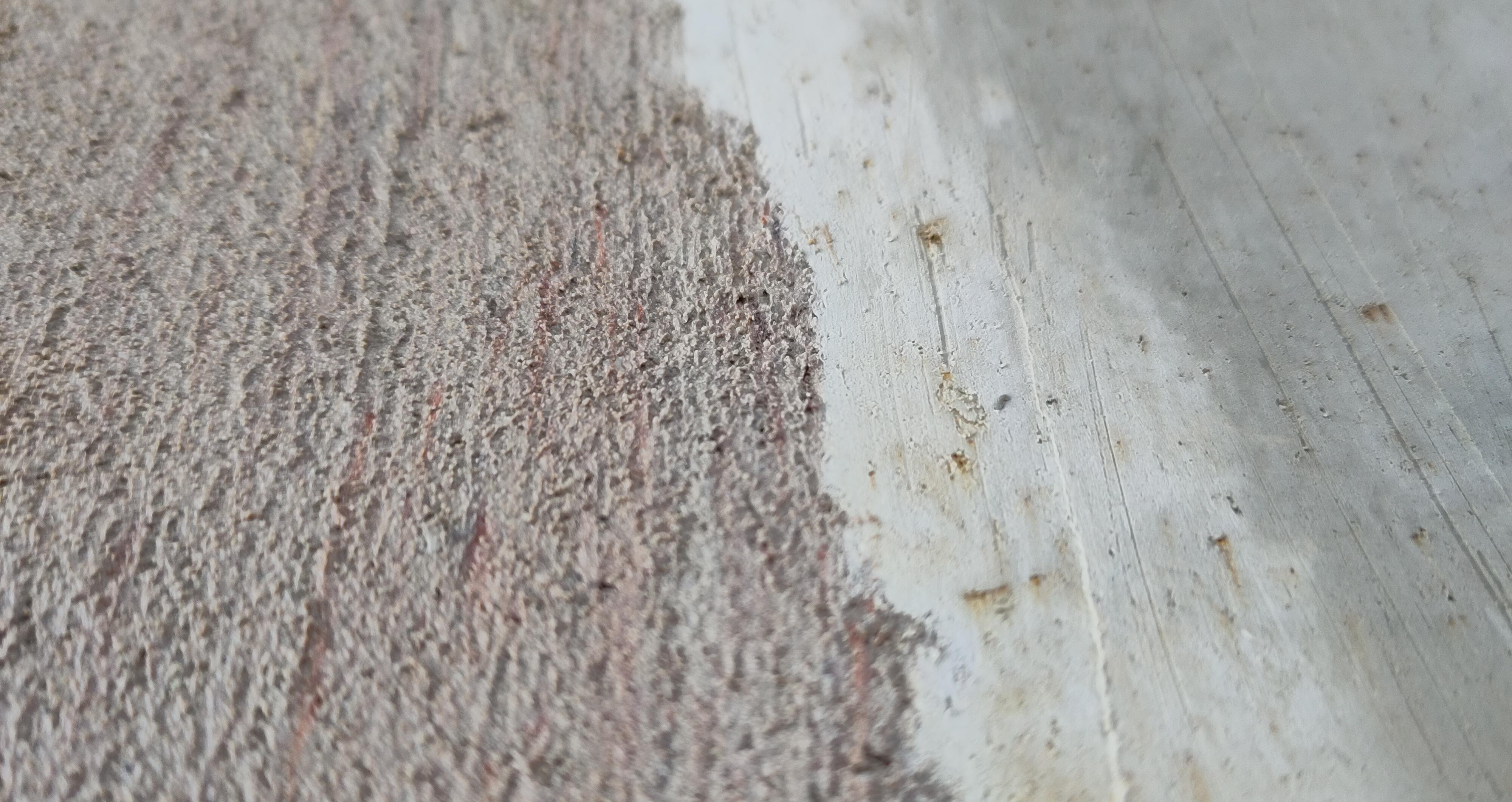Sediment core from the Agadir Canyon showing a sharp erosional boundary between a sandy turbidite and an underlying fine-grained debris flow.