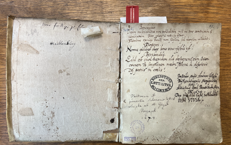 Manuscript by Andreas Getzelius.