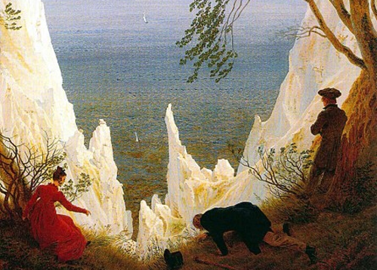 Caspar_David_Friedrich_Chalk_Cliffs_on_Rügen. Kunst Museum Winterthur Wikimedia Commons