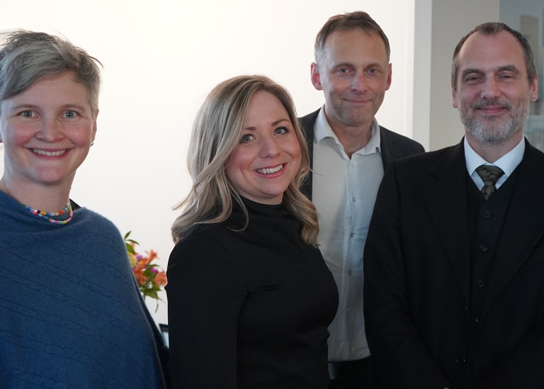 Desirée Öden together with supervisors