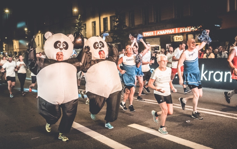 Deltagare i Midnattsloppet Maskerad.
