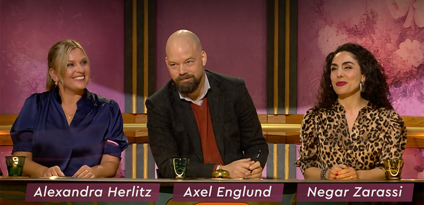 Alexandra Herlitz Axel Englund och Negar Zarassi.