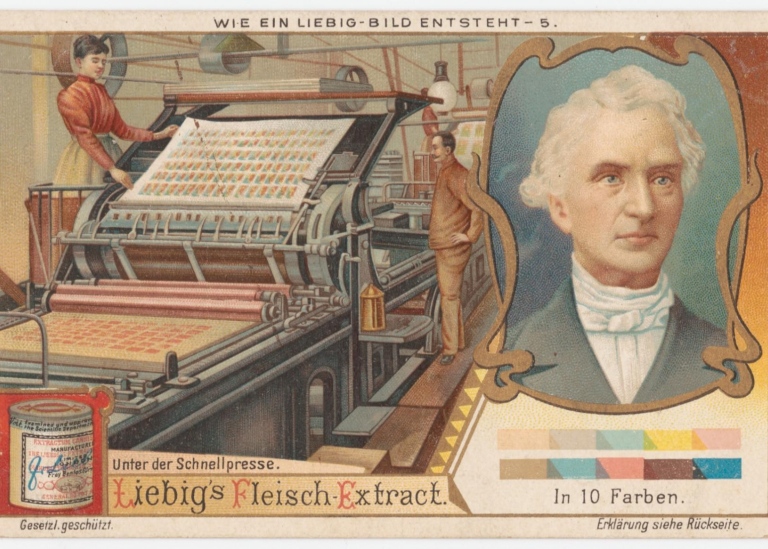Illustration av tryckpress från 1800-talet