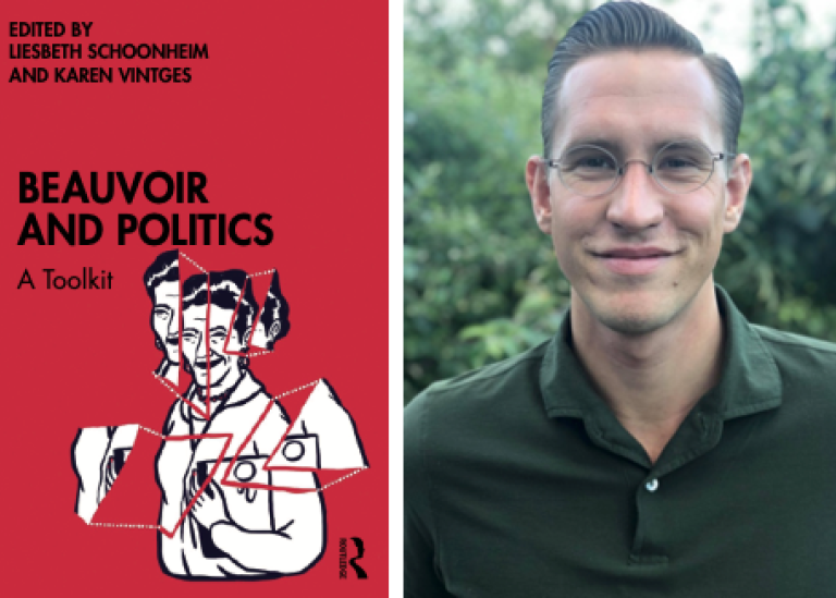 Omslaget till boken Beauvoir and politics. Adam Kjellgren