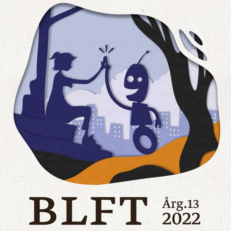 Omslaget till Barnelitterært forskningstidsskrift, augusti 2022