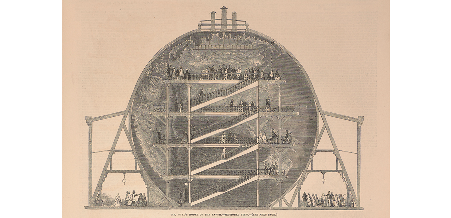 Wylds georama från London ill news, 1851, repro av KB.