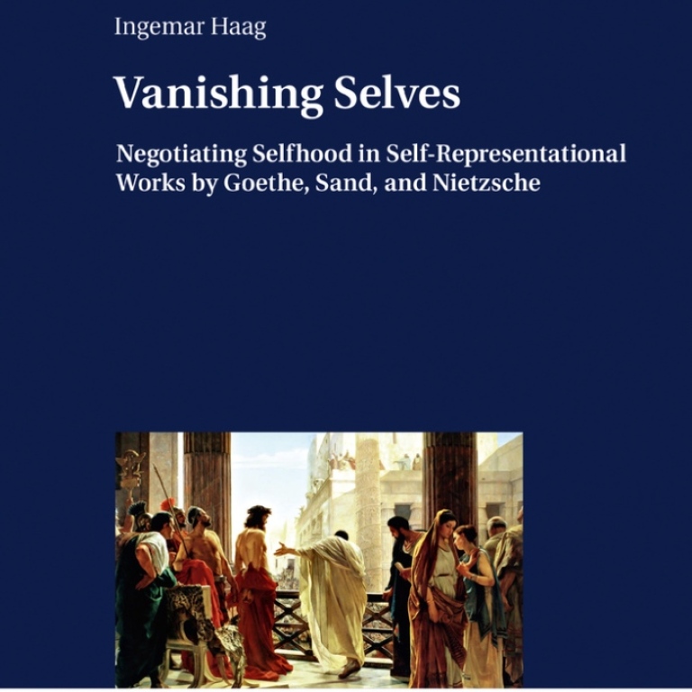 Detail of the book cover to Vanishing Selves