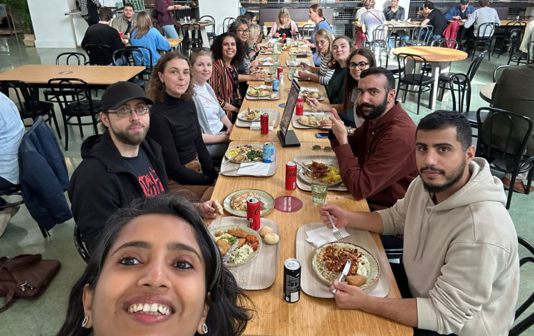 PhD students at the Department of Teaching and Learning. Photo: Private.