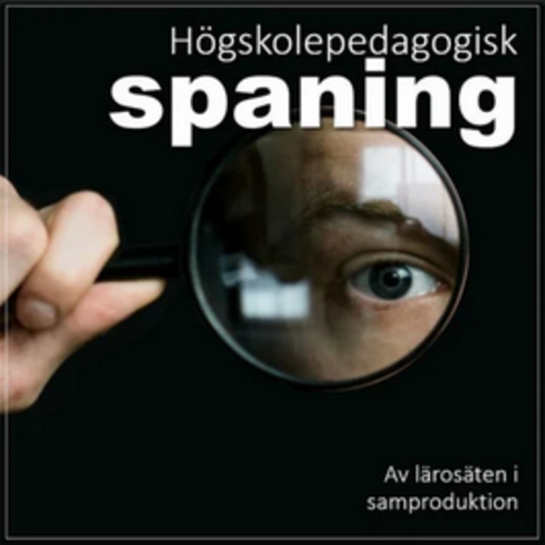 Öga ses genom förstoringsglas