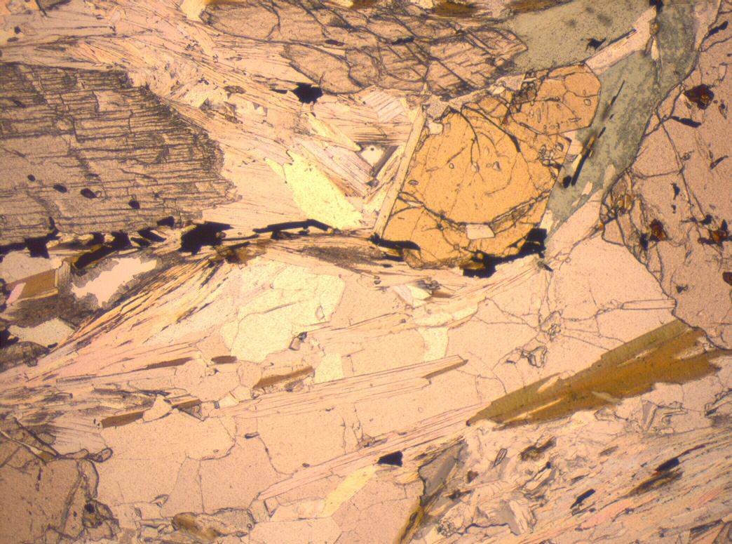 Microscopic view of minerals