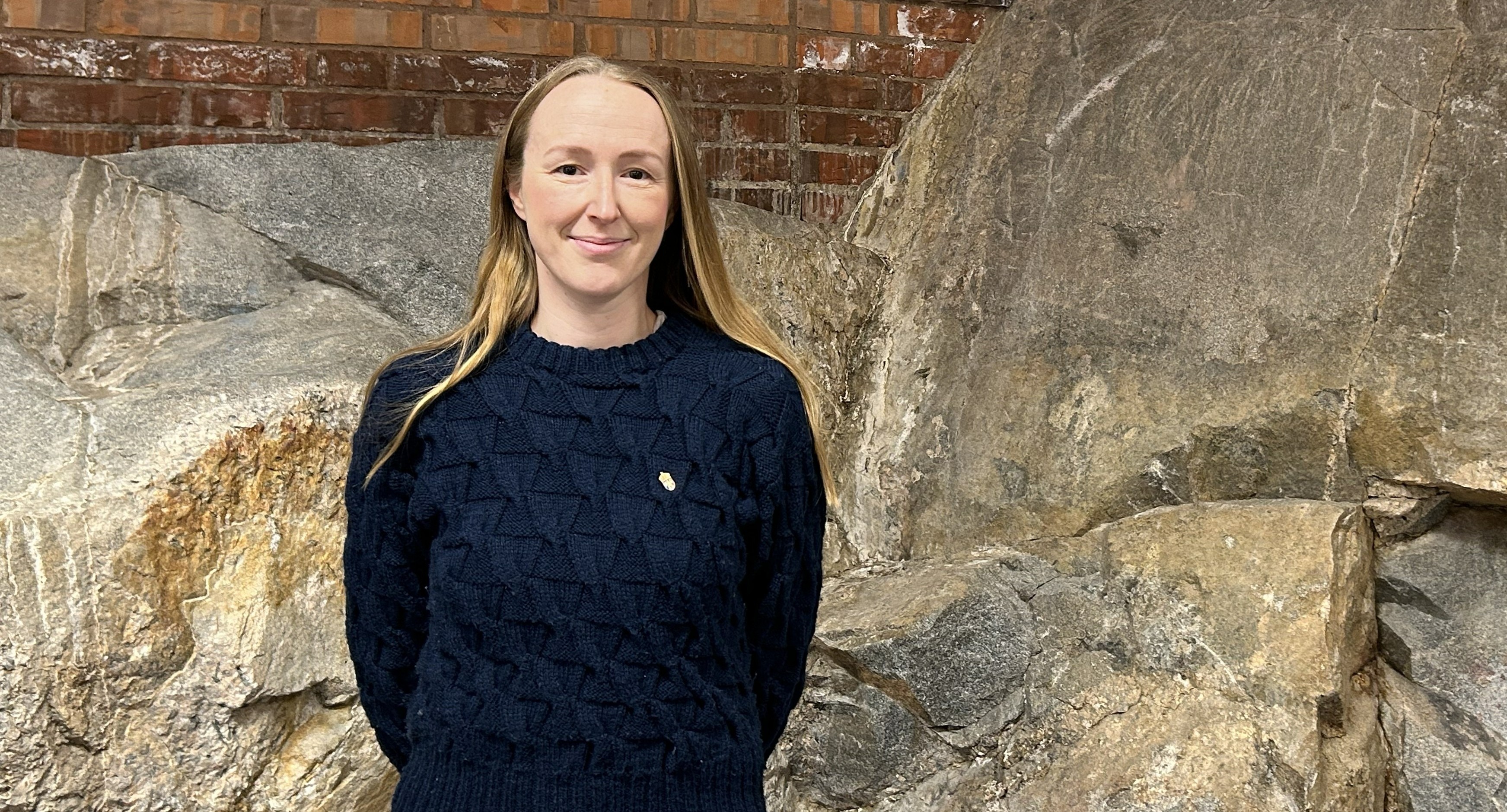 Linn from Länsstyrelsen at the Career Fair in Science.