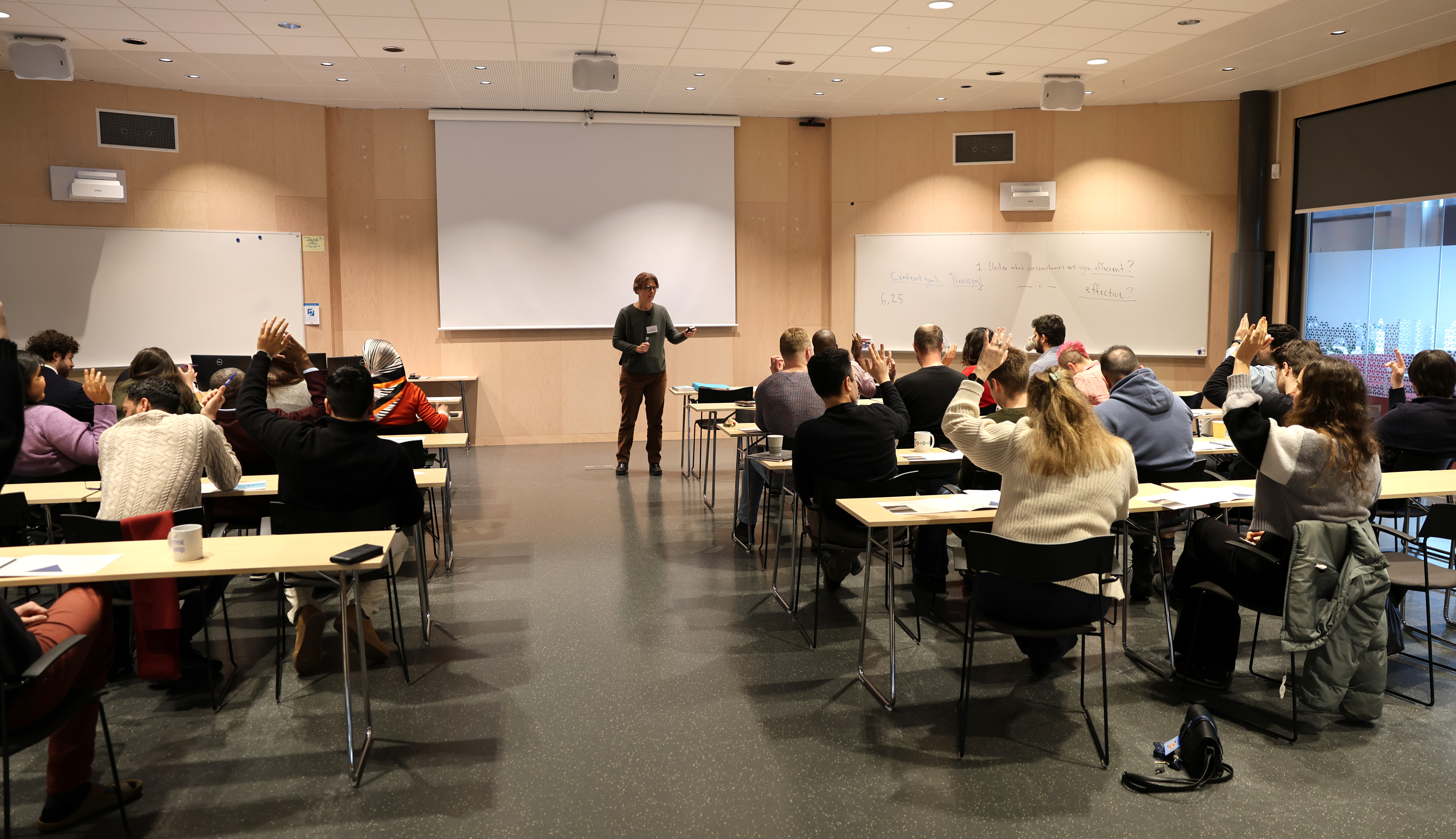 Åsa Burman and participants at DSV's PhD Day 2026.