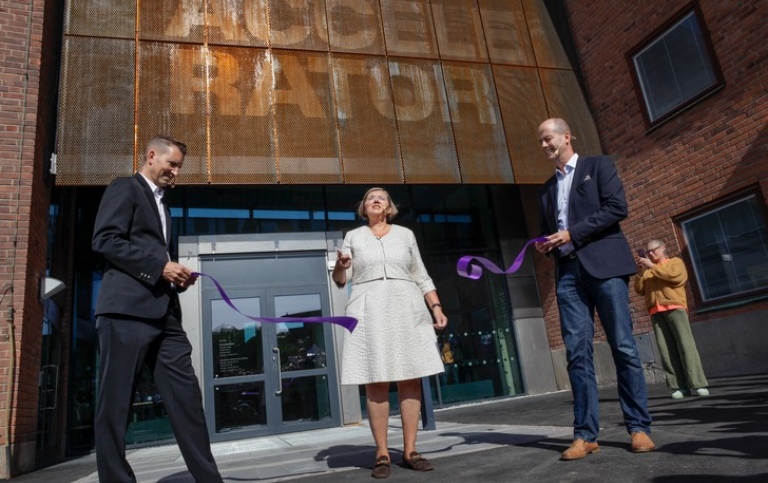 Invigning av konsthallen Accelerator. Foto: Jens Lasthein