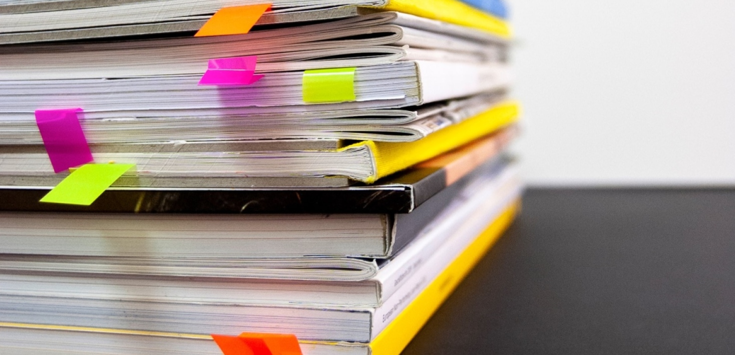 Journlas and books.