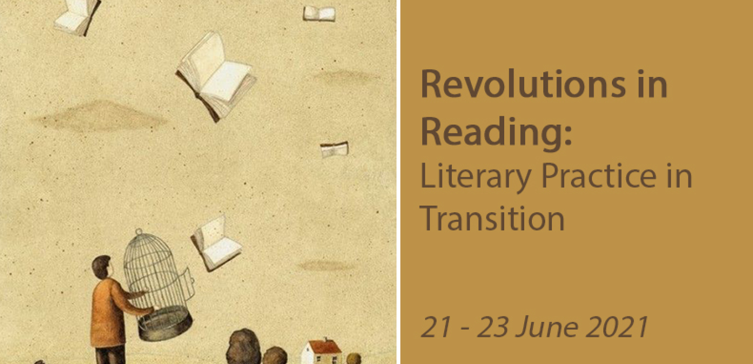 Illustration of a boy letting books fly out of a birdcage.