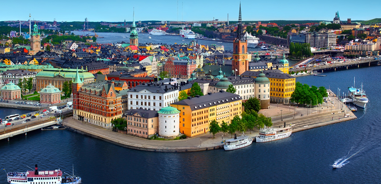 Riddarholmen och Gamla stan.