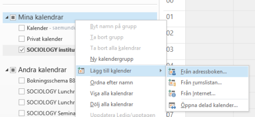 How to add events in the department calendar