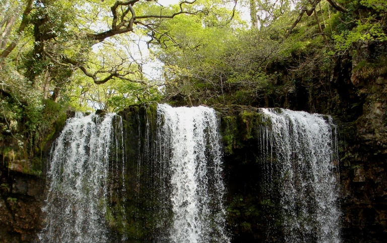 Waterfall, Brecon Beacon Wales. Photo: Karin Jonsell