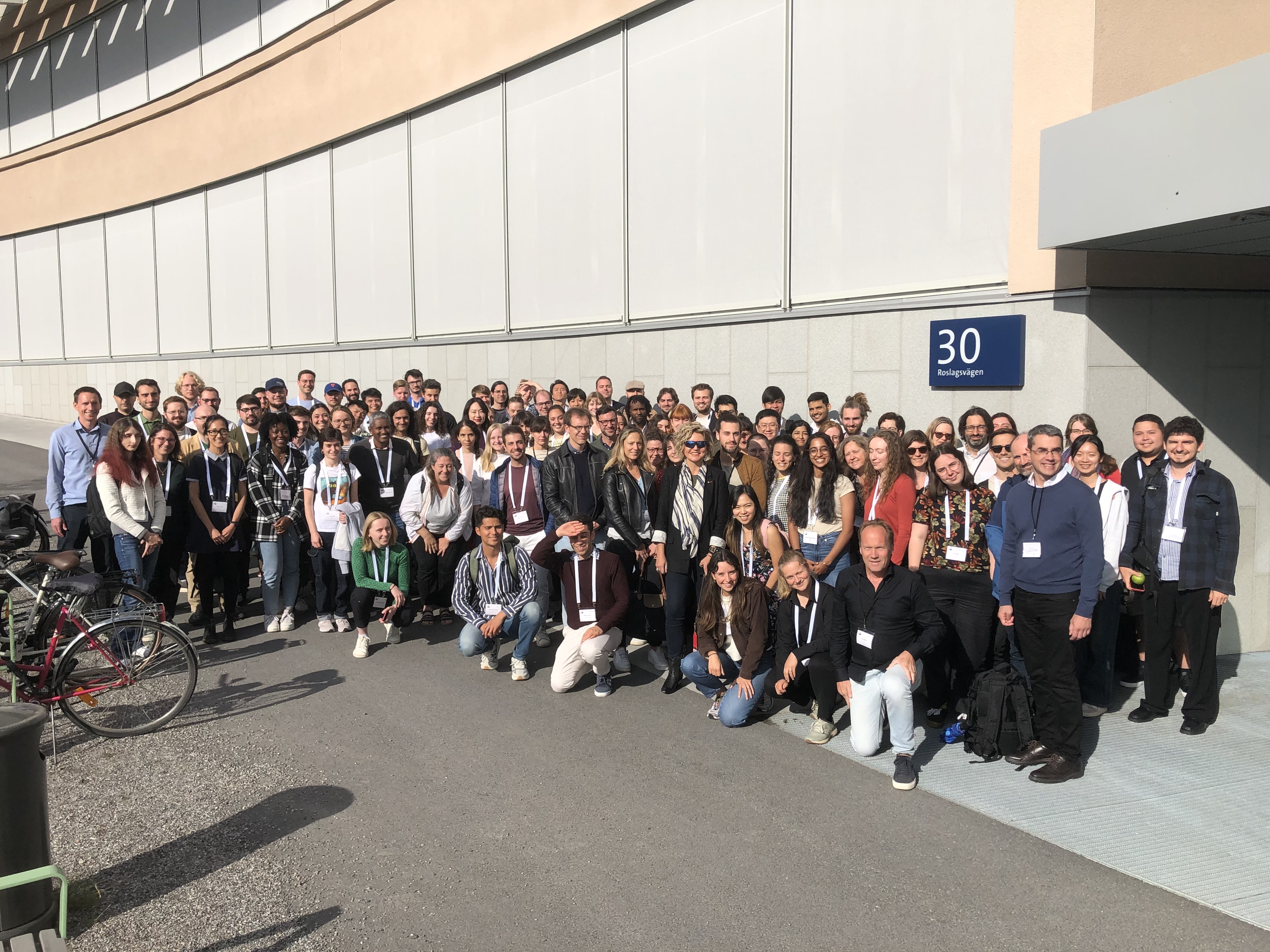 Group photo outside Albano
