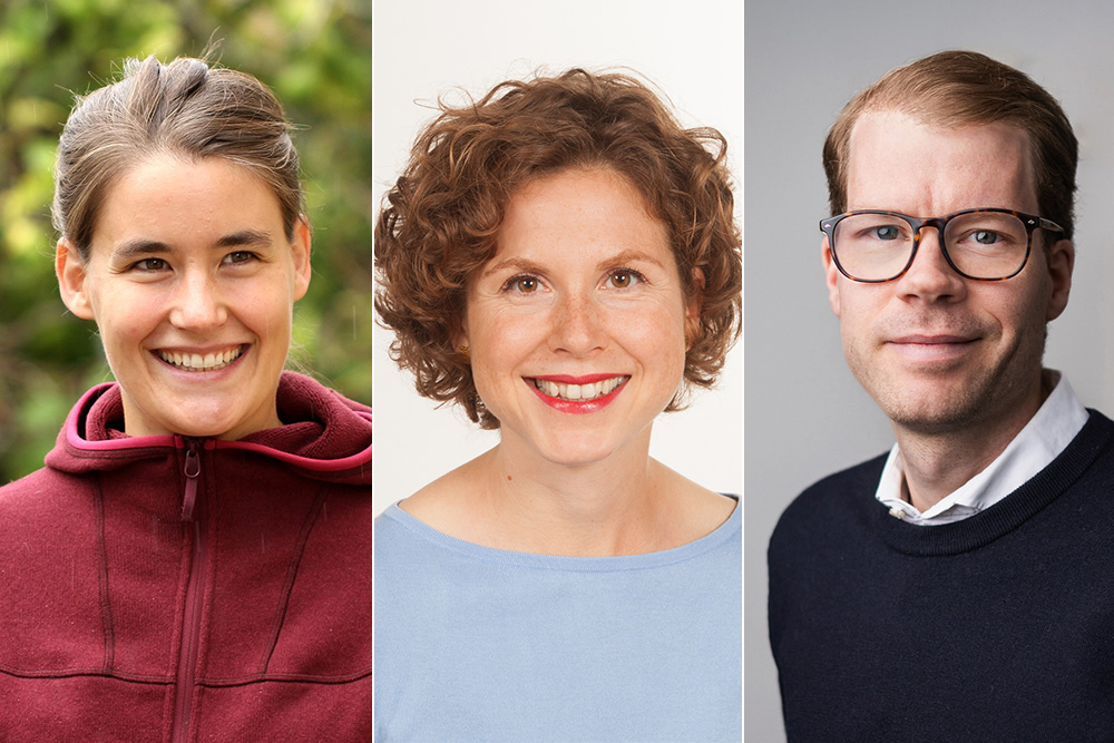 Kollage Maria Rugenstein, Rosa Weber, Jósef Sigurdsson