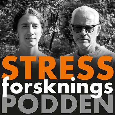 Stressforskningspoddens logotyp.