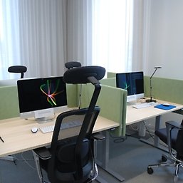 Rum där studenterna kan skriva patientjournaler.