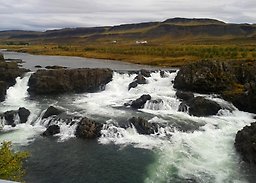 Guldforsen (Gullfoss) i älven Hvítá, Suðurland, Island. Foto: Jonatan Pettersson
