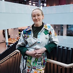 Tove Sefyrin på campus Albano.