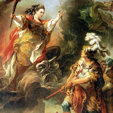 Miss Clairon in Medea, by Charles-André van Loo, Neues Palais in Potsdam.