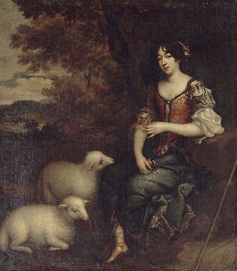Porträtt av Madame Deshoulières, 1634-1694.