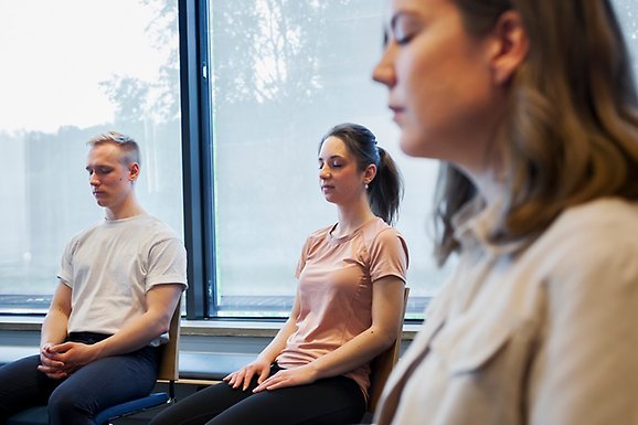 Meditationsgrupp på Studenthälsan.