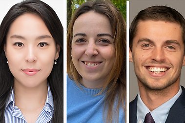 From left: Eunsil Choi, Andrea Knapp, and Paul Vernus, visiting researchers at the Stockholm Center on Global Governance this fall. Photo: Personal photos